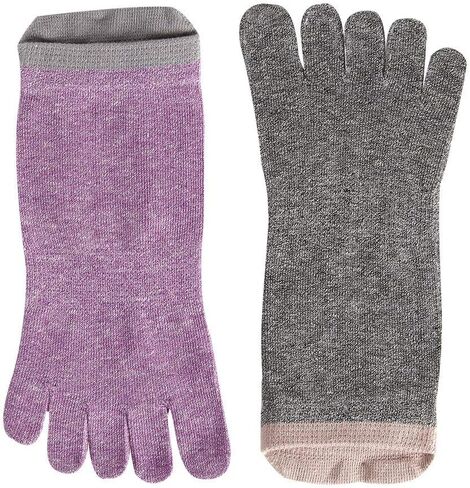 جوارب Meaiguo Toe Socks No Show قطن منخفضة القطع بخمسة أصابع رياضية للنساء in Kuwait