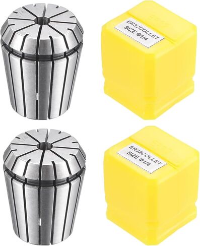 AnRui ER32 Collet Chuck 1/4" Spring Collet for CNC Engraving Machine Milling Lathe Chuck Tool, 2Pcs in Kuwait