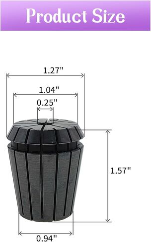 AnRui ER32 Collet Chuck 1/4" Spring Collet for CNC Engraving Machine Milling Lathe Chuck Tool, 2Pcs in Kuwait