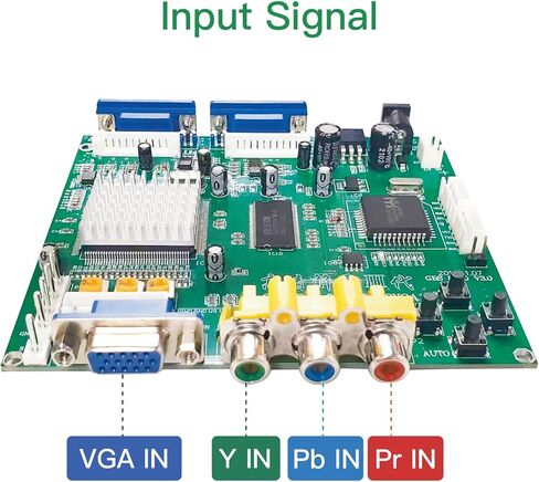 محول فيديو لعبة أركيد RGB/CGA/EGA/YUV إلى لوحة محول إخراج فيديو VGA HD مزدوجة متوافقة مع شاشة عرض ألعاب الأركيد إلى جهاز عرض CRT LCD PDP. in Kuwait