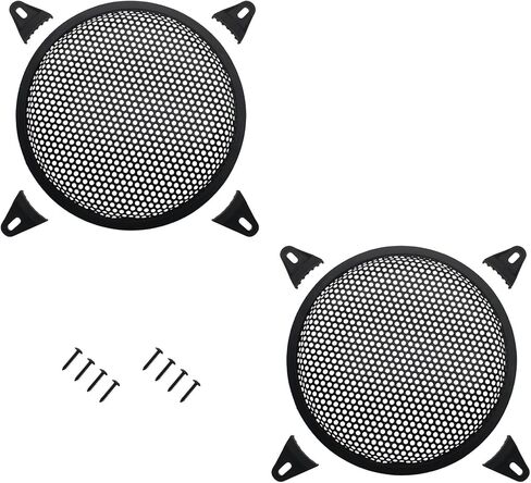 2pcs 12 Inch Speaker Grill Cover Mesh Car Audio Subwoofer Grill Grille Cover Guard Protector with Screws for Home Audio Car Speaker in Kuwait