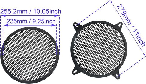 2pcs 12 Inch Speaker Grill Cover Mesh Car Audio Subwoofer Grill Grille Cover Guard Protector with Screws for Home Audio Car Speaker in Kuwait