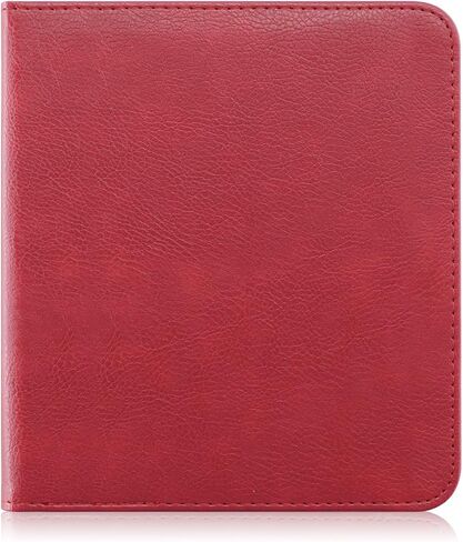 حافظة متوافقة مع BOOX Tablet Go Color 7inch e-Reader Boox Leaf2/Leaf3 C/Boox Page جلد PU مع حزام يد قابل للطي وغطاء للنوم/الاستيقاظ التلقائي، أحمر in Saudi Arabia
