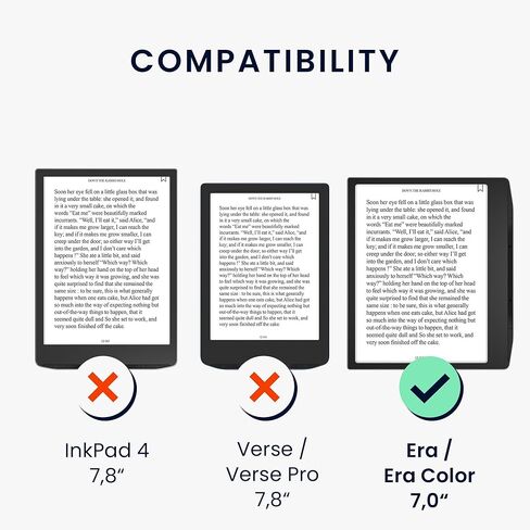 kwmobile Cover Compatible with Pocketbook Era/Era Color Cover - eReader Case - Rising Sun Grey in Saudi Arabia