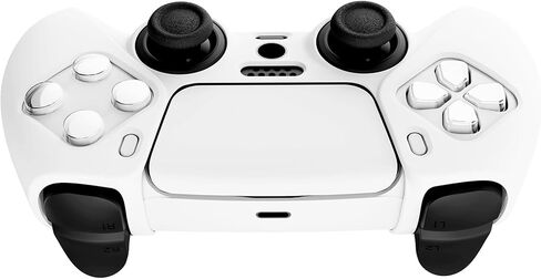 PlayVital Water Transfer Printing Patterned Anti-Slip Silicone Controller Skin for ps5 Controller Cover with 6 Thumb Grip Caps, Soft Rubber Case Protector for ps5 Controller - 100 Cash Money Dollar in Saudi Arabia