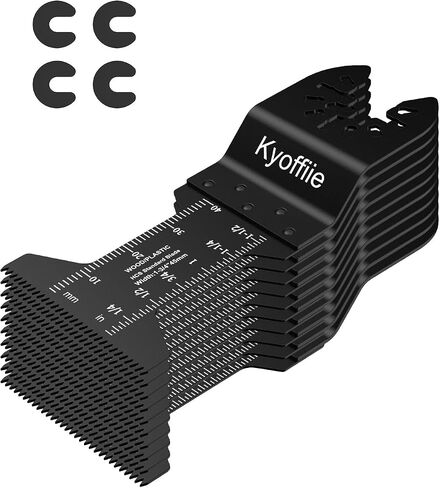 10Pcs Oscillating Saw Blades, 1-3/4" Quick Release Multi Tool Blades Kits Universal Oscillating Tool Blades Wood Plastic Multitool Blades Compatible with Dewalt Ryobi Makita Bosch Craftsman in Saudi Arabia