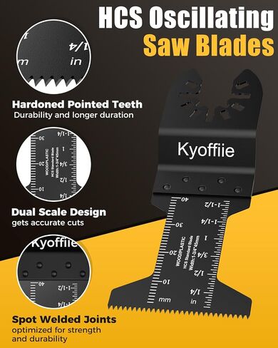 10Pcs Oscillating Saw Blades, 1-3/4" Quick Release Multi Tool Blades Kits Universal Oscillating Tool Blades Wood Plastic Multitool Blades Compatible with Dewalt Ryobi Makita Bosch Craftsman in Saudi Arabia