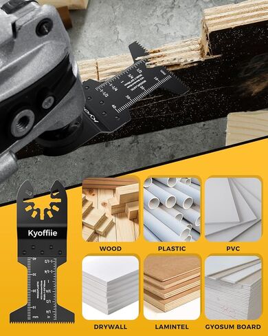 10Pcs Oscillating Saw Blades, 1-3/4" Quick Release Multi Tool Blades Kits Universal Oscillating Tool Blades Wood Plastic Multitool Blades Compatible with Dewalt Ryobi Makita Bosch Craftsman in Saudi Arabia