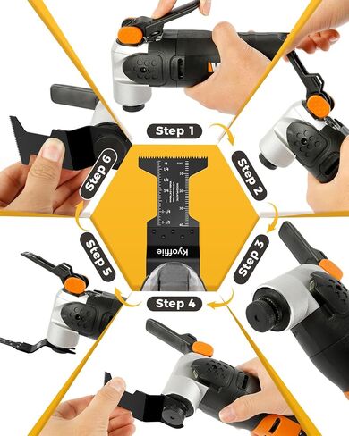 10Pcs Oscillating Saw Blades, 1-3/4" Quick Release Multi Tool Blades Kits Universal Oscillating Tool Blades Wood Plastic Multitool Blades Compatible with Dewalt Ryobi Makita Bosch Craftsman in Saudi Arabia