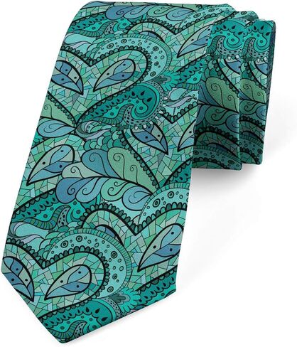 Lunarable Necktie, Hand Drawn Corn, Dress Tie, 3.7", Mustard Dark Purple Grey, Mustard Dark Purple Grey, 3.7" in Saudi Arabia