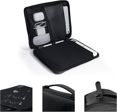 حافظة كمبيوتر لوحي نحيفة مقاومة للماء مقاس 13 بوصة من eIP مع حقيبة يد لجهاز iPad Pro M4 13 بوصة، iPad Air M2 13 بوصة، iPad Pro 12.9 بوصة، MacBook Pro 14 بوصة، MacBook Air 13 بوصة، لوحة مفاتيح مناسبة وقلم لمس in Kuwait