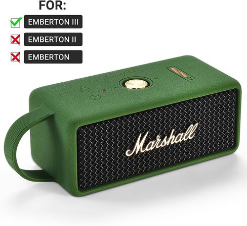 Silicone Case for Marshall EMBERTON III Portable Bluetooth Speaker,Soft Silicone Protective Case Compatible with Marshall EMBERTON III Portable Bluetooth Speaker (Green) in Saudi Arabia