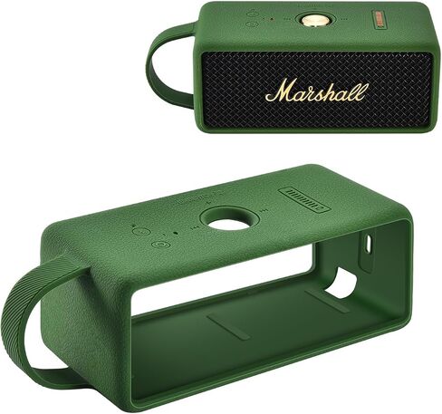 Silicone Case for Marshall EMBERTON III Portable Bluetooth Speaker,Soft Silicone Protective Case Compatible with Marshall EMBERTON III Portable Bluetooth Speaker (Green) in Saudi Arabia