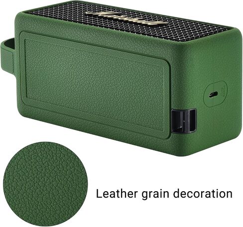 Silicone Case for Marshall EMBERTON III Portable Bluetooth Speaker,Soft Silicone Protective Case Compatible with Marshall EMBERTON III Portable Bluetooth Speaker (Green) in Saudi Arabia