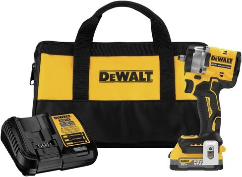 Dewalt DCF923E1 20V MAX Brushless Lithium-Ion 3/8 in. Cordless Compact Impact Wrench Kit (1.7 Ah) in Saudi Arabia