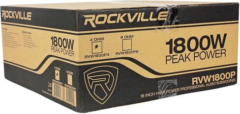 Rockville RVW1500P8 1500w 15" Raw DJ Subwoofer 8 Ohm Sub Woofer 70OZ Magnet، أسود in Saudi Arabia