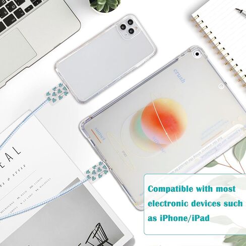 واقي كابل البيانات لشاحن iPhone، واقي كابل الماوس اللامع، واقي سلك الهاتف وشاحن الكمبيوتر، واقي كابل نمط القلب للنساء مع غلاف ومشبك in Saudi Arabia