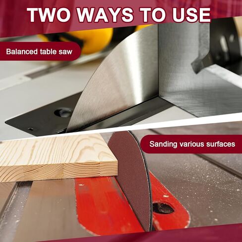 قرص صنفرة 10 بوصة لمنشار الطاولة 0.619 بوصة شفرة توازن قرص الصنفرة لمعايرة أربور مع 12 قطعة من ورق الصنفرة 60 80 100 120 180 240 حصى in Kuwait