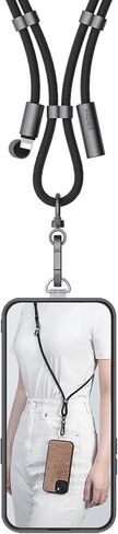 Hagibis Phone Lanyard with USB C Fast Charging Cable 2 in 1 Adjustable Phone Strap Crossbody Chain for iPhone 15 Pro Max in Saudi Arabia