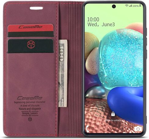 Samsung Galaxy A71 5G Case,Samsung Galaxy A71 5G Wallet Case with Card Holder Kickstand Magnetic,Leather Flip Case for Samsung Galaxy A71 5G (Coffee) in Saudi Arabia