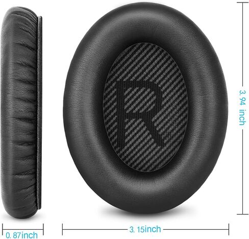 وسادات أذن بديلة احترافية مطورة لسماعات Bose QC35 وQC35ii QuietComfort 35، وسادات أذن مع جلد أكثر نعومة، وإسفنج عازل للضوضاء، وسمك إضافي in Kuwait