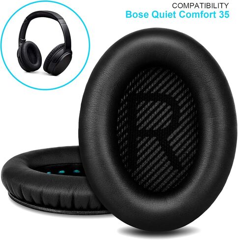 وسادات أذن بديلة احترافية مطورة لسماعات Bose QC35 وQC35ii QuietComfort 35، وسادات أذن مع جلد أكثر نعومة، وإسفنج عازل للضوضاء، وسمك إضافي in Kuwait