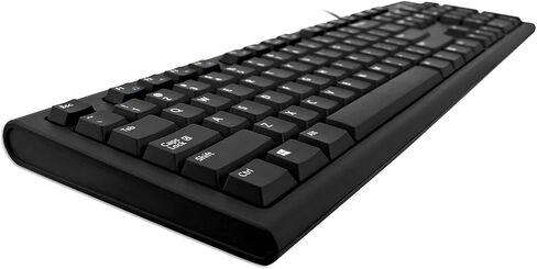 مجموعة لوحة مفاتيح وماوس سلكية V7 CKU200US PS/2، USB، أسود in Kuwait