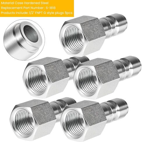 S-1818 1/2 "FNPT G Style Plugs 5pcs تتطلب أكثر من 60 SCFM in Kuwait