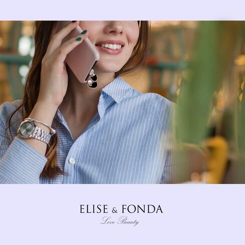 ELISE & FONDA TP195 Type-C USB منفذ شحن كريستال مضاد للغبار قابس صغير على شكل حيوان أليف على شكل قطة صغيرة قلادة للهاتف الخلوي لهواتف Samsung Galaxy/Huawei/OnePlus/Xiaomi/oppo Android (أسود) in Saudi Arabia