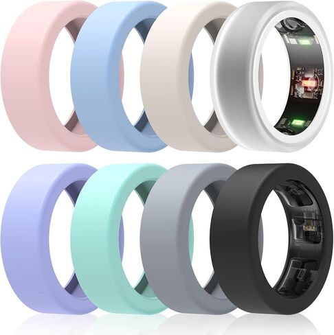 10 Pack Ring Cover for Oura Ring/Galaxy Ring, Anti-Scratch Elastic Silicone Oura Ring Protector/Samsung Galaxy Ring Protector for Working Out Gym in Saudi Arabia