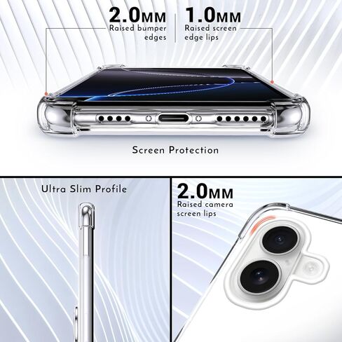Shields Up for iPhone 15 Pro Max Case with Card Holder Stand, 6.7", Clear in Saudi Arabia