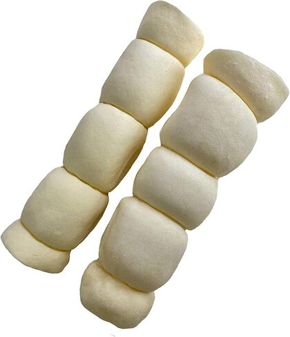 123 Treats Thick Beef Cheek Retriever Roll Chews for Dogs (10-12" - (6 Count) with Bully Dust) in Saudi Arabia