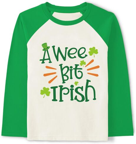 CM-Kid Kids st. Patricks Day Shirt Girls Boys Cute Print Long Sleeve T-Shirt Toddler Saint Patricks Day Outfits in Kuwait