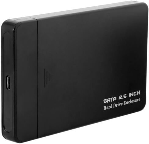 chenyang USB C to 2.5" SATA SSD HDD Tool Free Clear External Hard Disk Enclosure for Laptop PC Black in Saudi Arabia