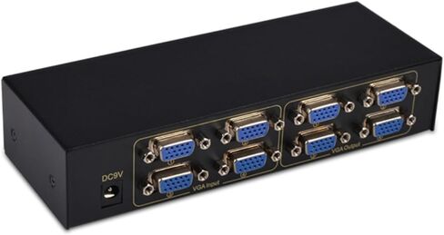 VGA Video Switch Splitter 4 in 4 Out 4 in 2 Out ثنائي الاتجاه قابل للتحويل HD Video Sharer 250Mhz مضيف الكمبيوتر الخارجي 4 منافذ VGA TV Monitor جهاز عرض محدد صندوق التبديل 1080P in Kuwait