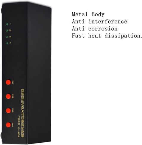 VGA Video Switch Splitter 4 in 4 Out 4 in 2 Out ثنائي الاتجاه قابل للتحويل HD Video Sharer 250Mhz مضيف الكمبيوتر الخارجي 4 منافذ VGA TV Monitor جهاز عرض محدد صندوق التبديل 1080P in Kuwait