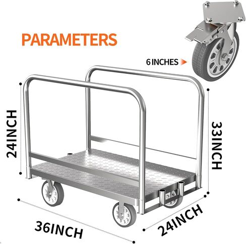 PYGHWNXH 4in1 Platform Truck Cart with Cage, Folding Flatbed Cart, Heavy Duty Push Cart Dolly 2200lbs Capacity with Swivel Wheels,Multipurpose Utility Hand Trucks Cart for Storage/Grocery/Laundry. in Saudi Arabia