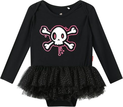 Bamboo Viscose Ruffled Long Sleeve Baby Girl Bodysuit Dress for Halloween in Saudi Arabia