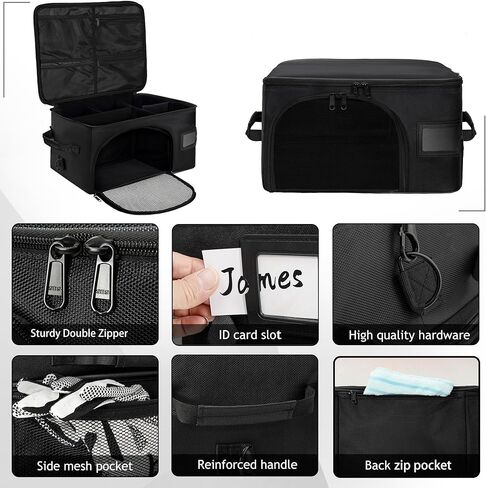 منظم صندوق الجولف من WELIDAY مكون من طبقتين، وخزانة سيارة الجولف مع حجرة منفصلة للتهوية لزوجين من الأحذية، وتخزين صندوق الجولف للكرات، والقمصان، والملابس، والقفازات، والإكسسوارات، وهدايا الجولف in Kuwait