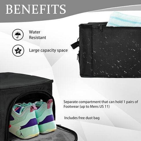 منظم صندوق الجولف من WELIDAY مكون من طبقتين، وخزانة سيارة الجولف مع حجرة منفصلة للتهوية لزوجين من الأحذية، وتخزين صندوق الجولف للكرات، والقمصان، والملابس، والقفازات، والإكسسوارات، وهدايا الجولف in Kuwait