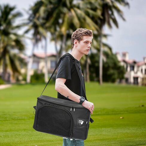 منظم صندوق الجولف من WELIDAY مكون من طبقتين، وخزانة سيارة الجولف مع حجرة منفصلة للتهوية لزوجين من الأحذية، وتخزين صندوق الجولف للكرات، والقمصان، والملابس، والقفازات، والإكسسوارات، وهدايا الجولف in Kuwait