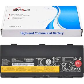 01AV477 00NY493 77+ 77++ Laptop Battery for Lenovo Thinkpad P50 P51 P52 00NY490 00NY491 00NY492 01AV495 01AV496 SB10K97634 SB10K97635 SB10H45075 SB10H45076 SB10H45077 SB10H45078 L17L6P51 L17M6P51 90Wh