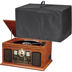 Bluetooth Record Player Dust Cover Waterproof Dust Cover for Victrola Nostalgic 6-in-1 Bluetooth Record Player/Nostalgic 7-in-1 Bluetooth Record Player/8-in-1 Bluetooth Record Player