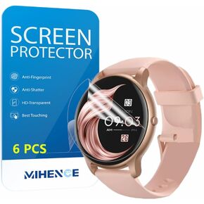 HD Screen Protector Compatible for AGPTEK SR2 1.32" Round Smart Watch, Full Coverage TPU Protective Film (6PCS)