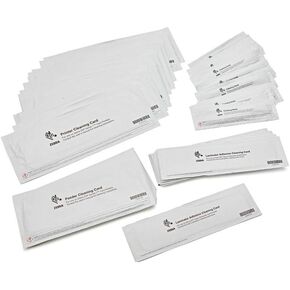 Zebra Cleaning Kit 105999-704 for ZXP Series 7 Card Printers - Cleaning Cards & Swabs - 12-Pack Printer & Laminator Cleaning Card 5 Piece Set - (Genuine)