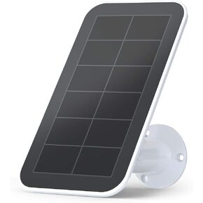 Arlo Solar Panel Charger (2018 Released) - Arlo Certified Accessory - Works with Arlo Ultra, Ultra 2, Pro 3, Pro 4 and Pro 3 Floodlight Cameras, Weather Resistant, 8 ft Power Cable, White - VMA5600