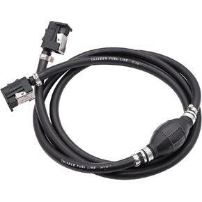 Tnisesm Boat Fuel Line,Outboard Fuel Line,Marine Fuel Line,Boat Fuel Line with Bulb 5/16 Inch Hose x 6 Ft