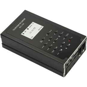 Advanced Telephone Recorder with Analog & VoIP Connectivity, Answer Machine, Remote Access - 32GB Memory, Call ID & Time Stamp - Easy Setup, Loop Recording, Compatible with Analog/Digital Systems