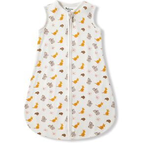 Unisex Newborn Wearable Blanket Long Sleeveless Swaddle Transition Sack Light Weight TOG 0.5 for Infant 100% Cotton