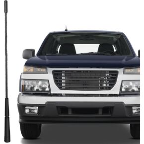 13 Inch Replacement Antenna Mast for GMC Canyon (2005-2012), GMC Envoy (2000-2009), GMC Jimmy (1970-2001), GMC Safari (1989-2005), GMC Sonoma (1992-2003), GMC Yukon & XL (1999-2006), Black